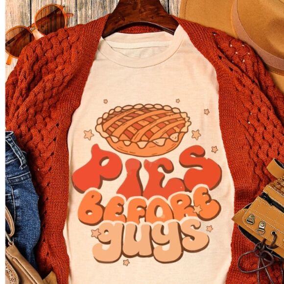 Pie Before Guys Thanksgiving T-Shirt - Picture 3 of 3